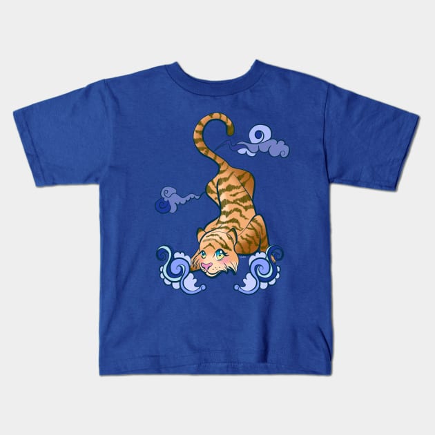 Water tiger Kids T-Shirt by MailoniKat